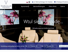 Tablet Screenshot of aparthotelvanilla.pl